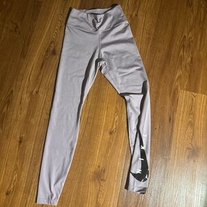 Nike' Lavender/Light Purple High-Rise Leggings with Logo Panel